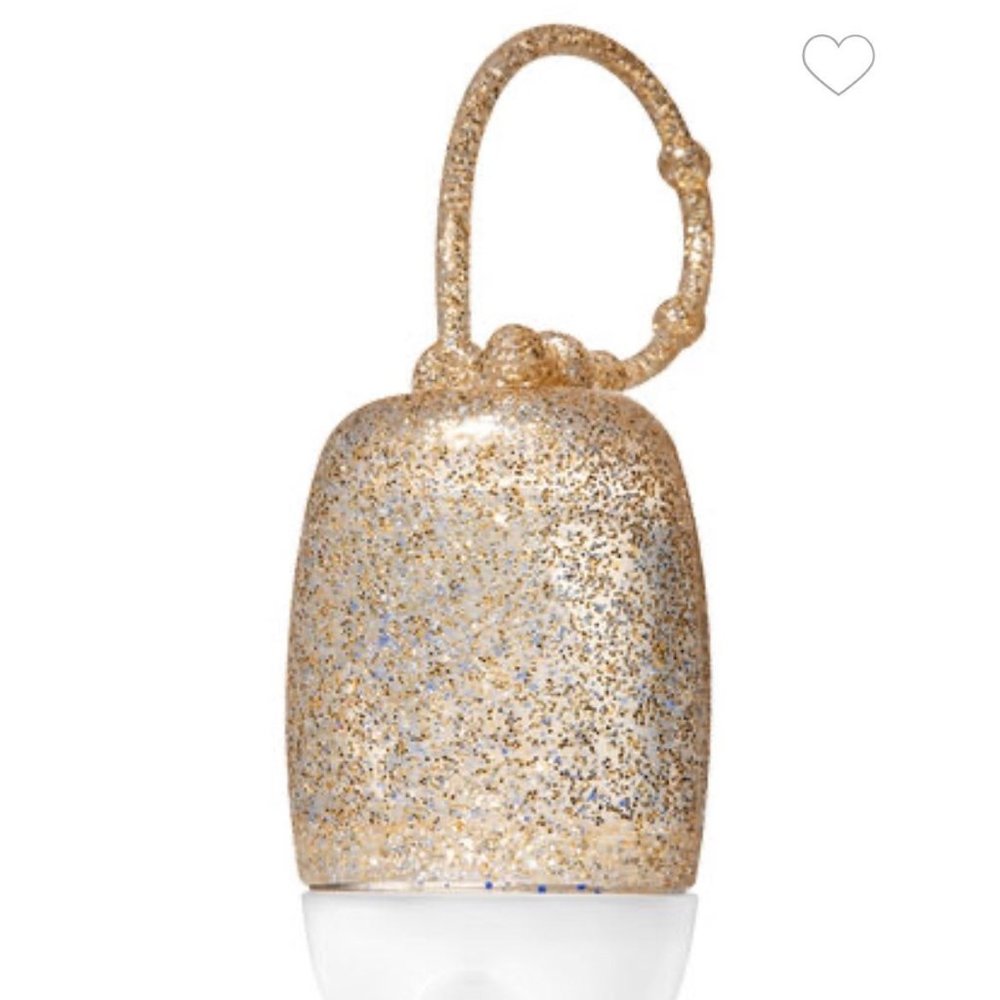 Bath & Body Works Gold Glitter Pockebac Holder